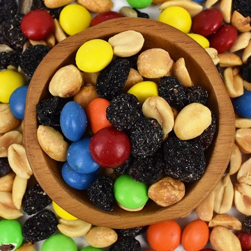 Wholesale Chocolate Trail Mix made with nuts.